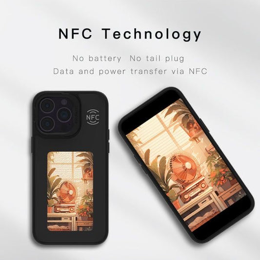 Smart E-Ink NFC iPhone Case by ForYourNeedsâ˘