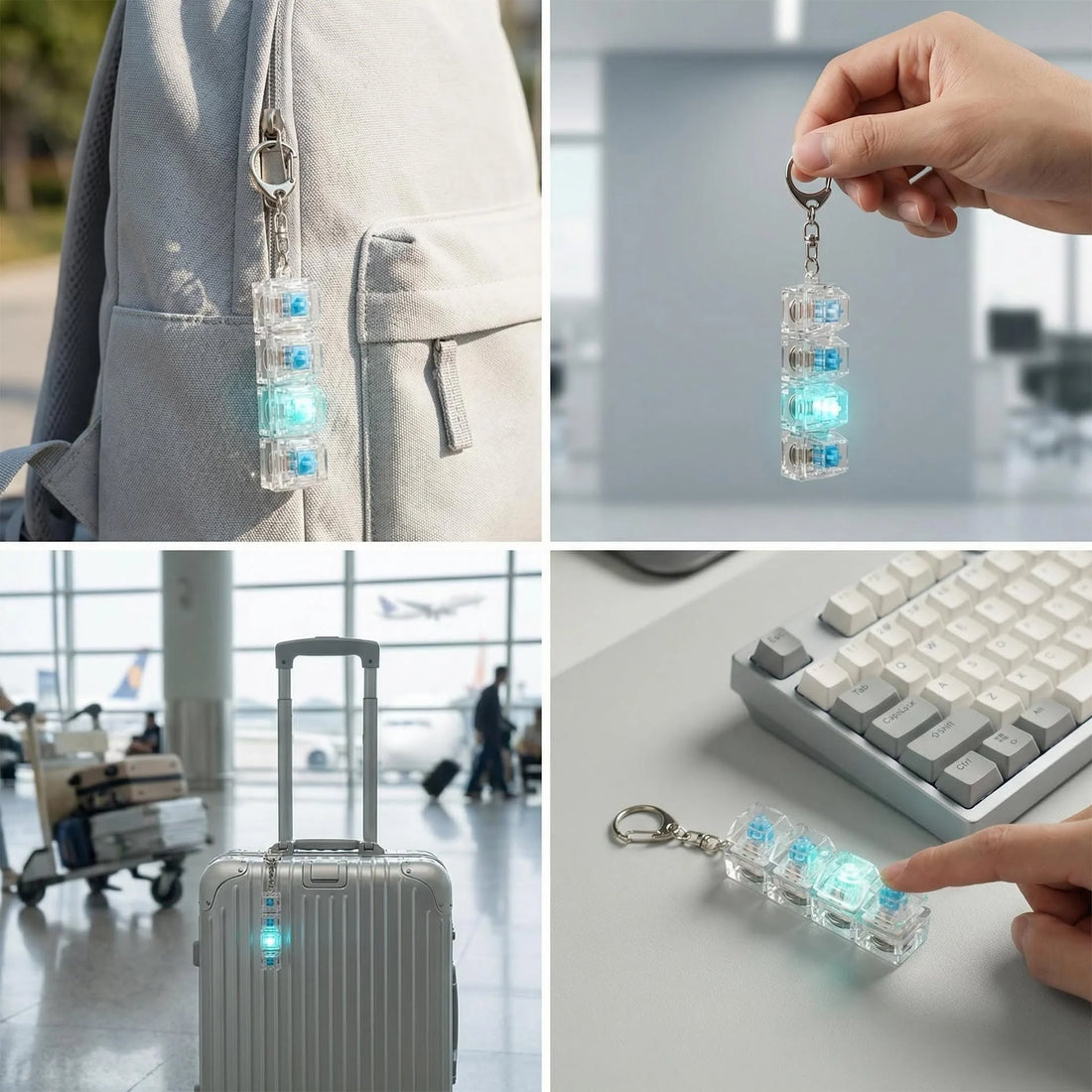 Fidget Keyboard Keychain (Premium Quality) by ForYourNeedsâ˘