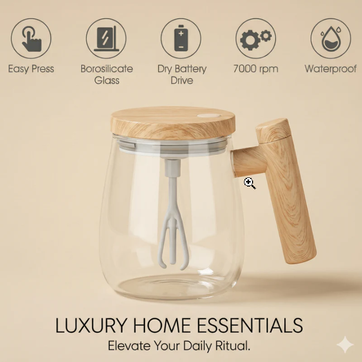 Self-Stirring Mug by ForYourNeeds™