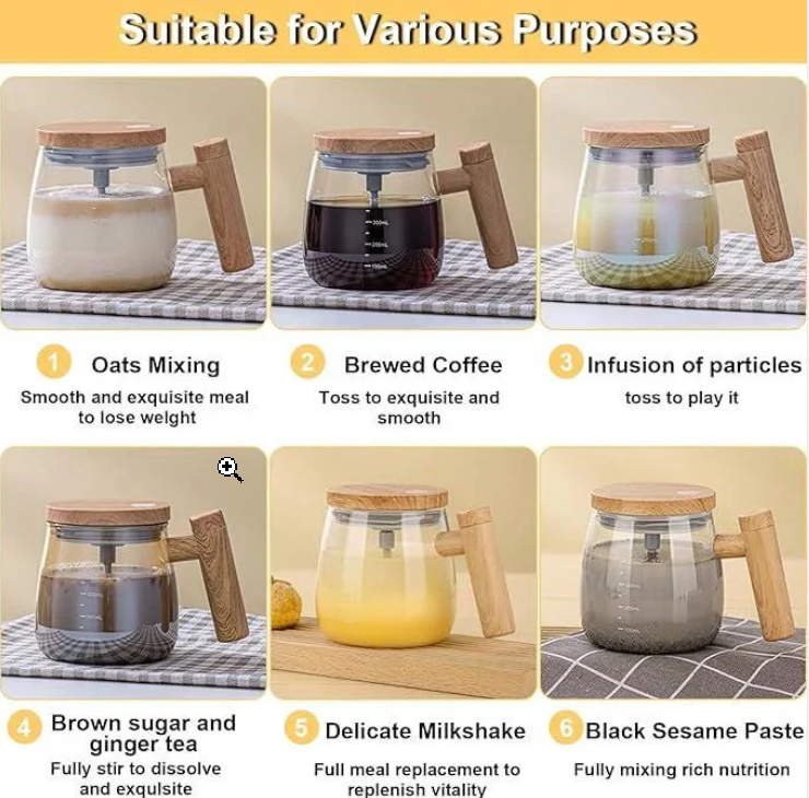 Self-Stirring Mug by ForYourNeeds™