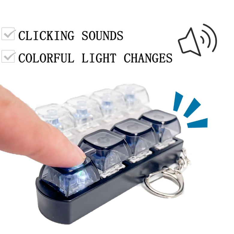 Fidget Keyboard Keychain (Premium Quality) by ForYourNeeds™