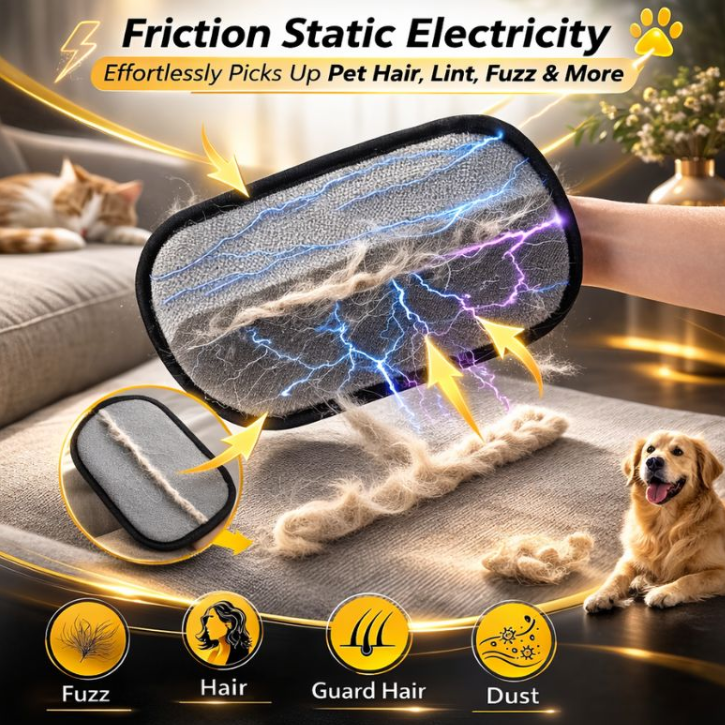 Pet Hair Removal Glove by FYNstore™