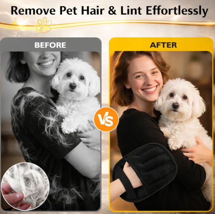 Pet Hair Removal Glove by FYNstore™