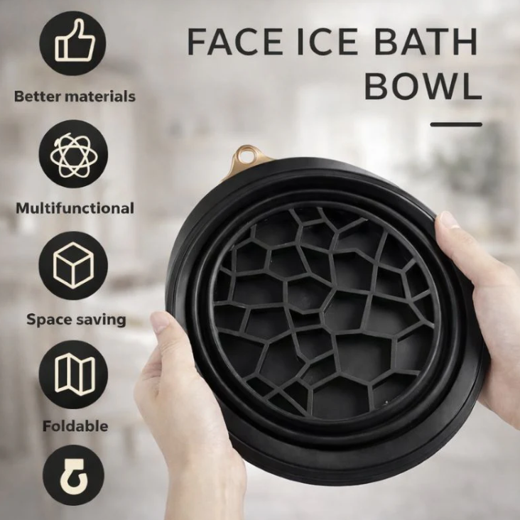 Collapsible Silicone Ice Facial Bowl by ForYourNeeds™