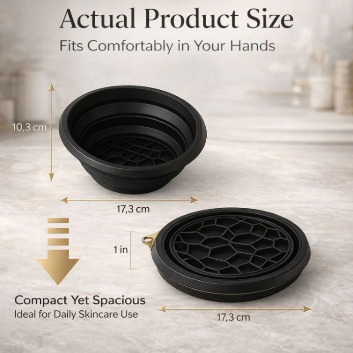 Collapsible Silicone Ice Facial Bowl by ForYourNeeds™
