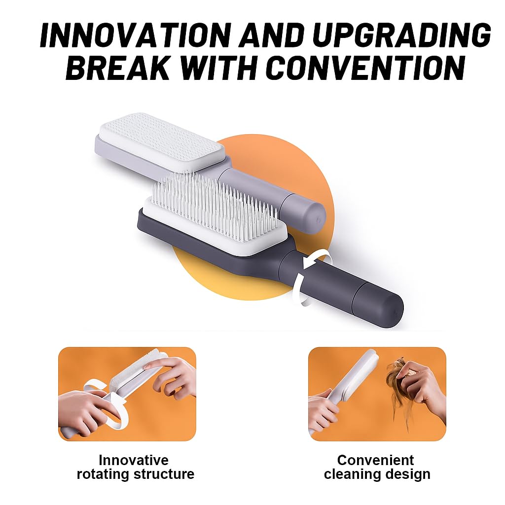 Self-Cleaning Hair Brush by FYNstore™
