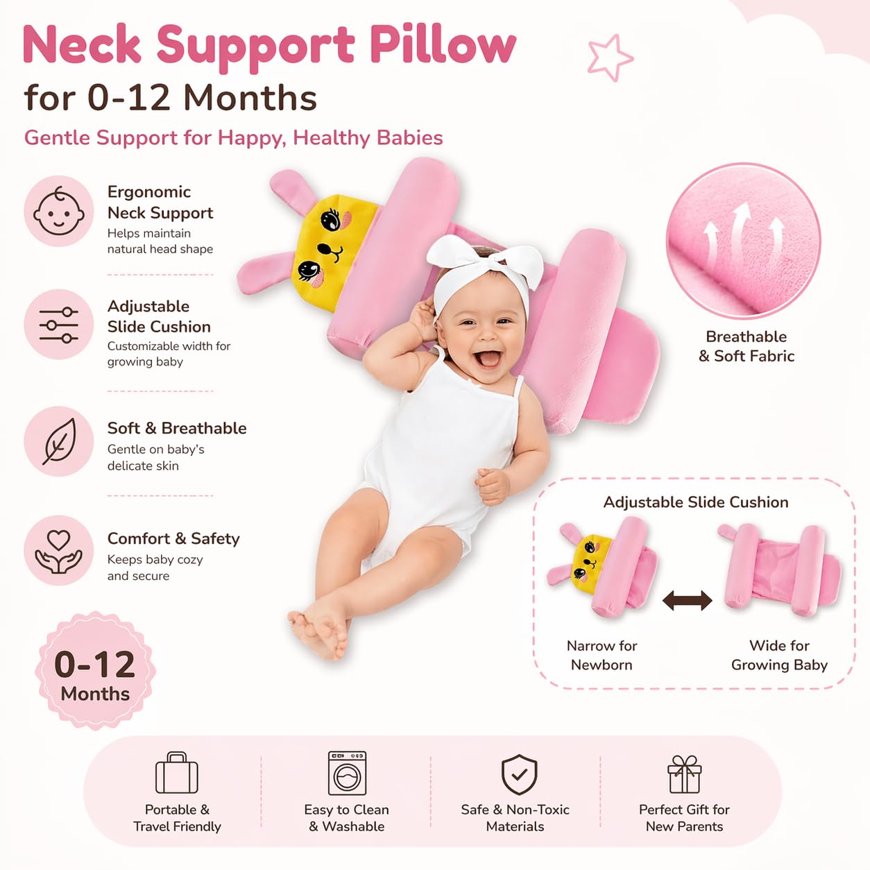 Baby Neck Support Pillow  by FYNstore™