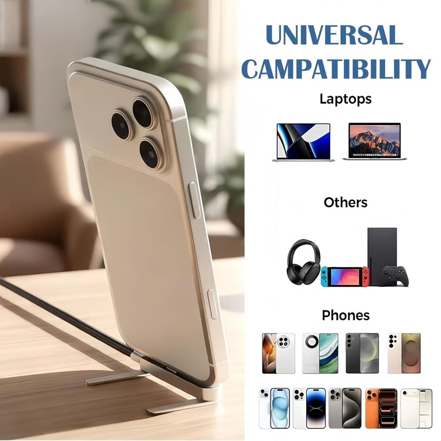 2-in-1 Fast Charging Cable with Stand by FYNstore™ (PREMIUM QUALITY)