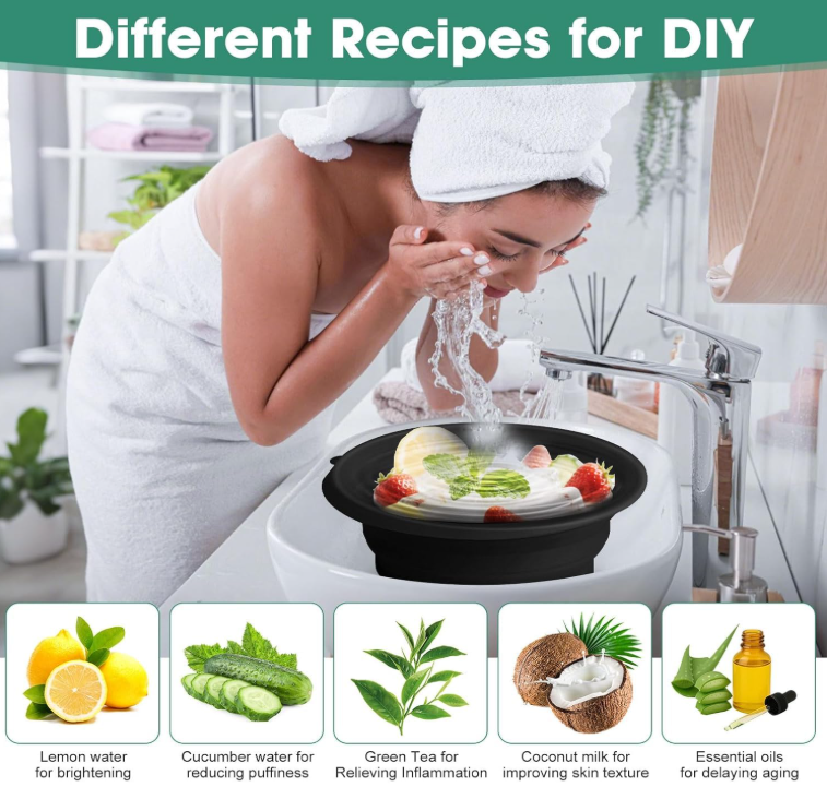 Collapsible Silicone Ice Facial Bowl by ForYourNeeds™