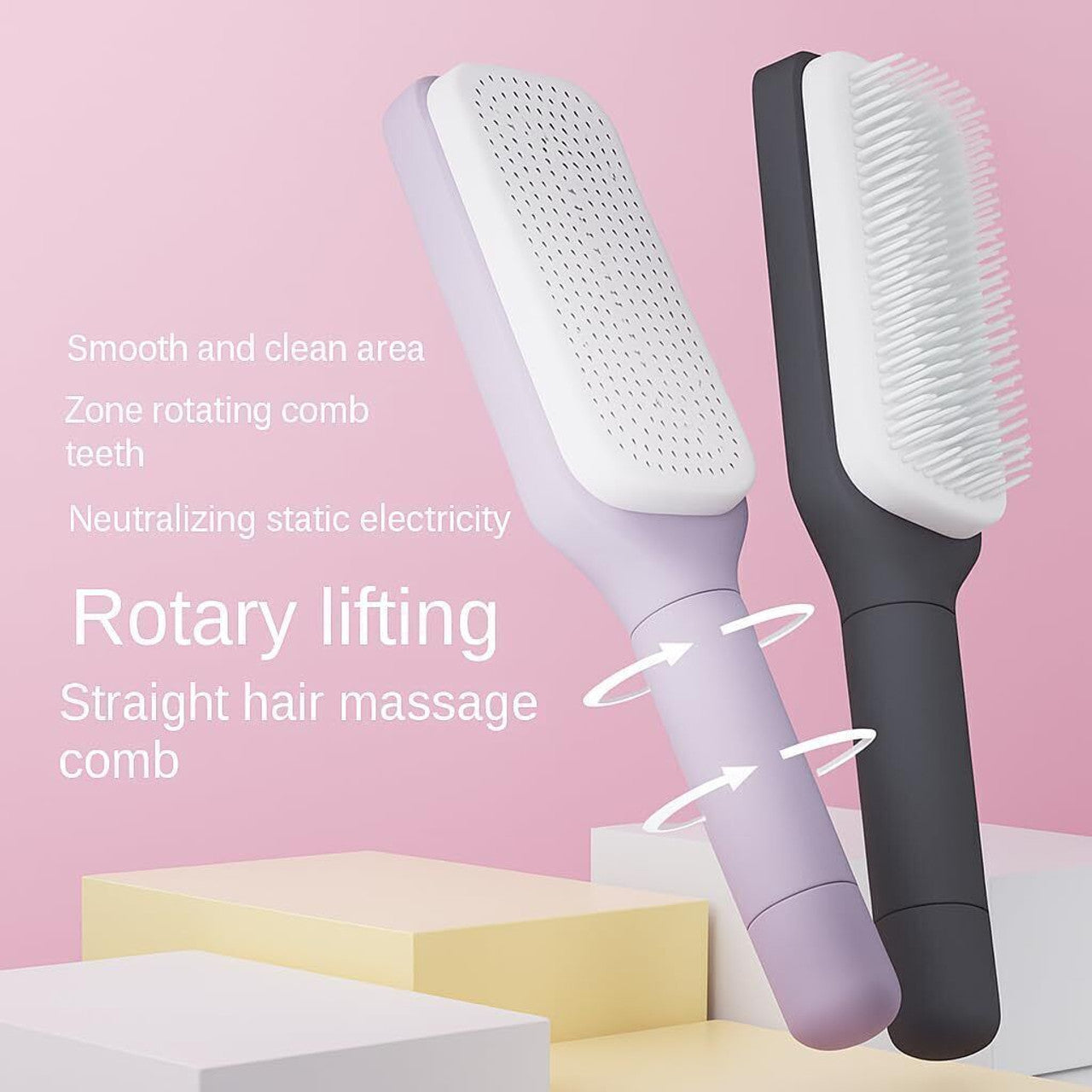 Self-Cleaning Hair Brush by FYNstore™