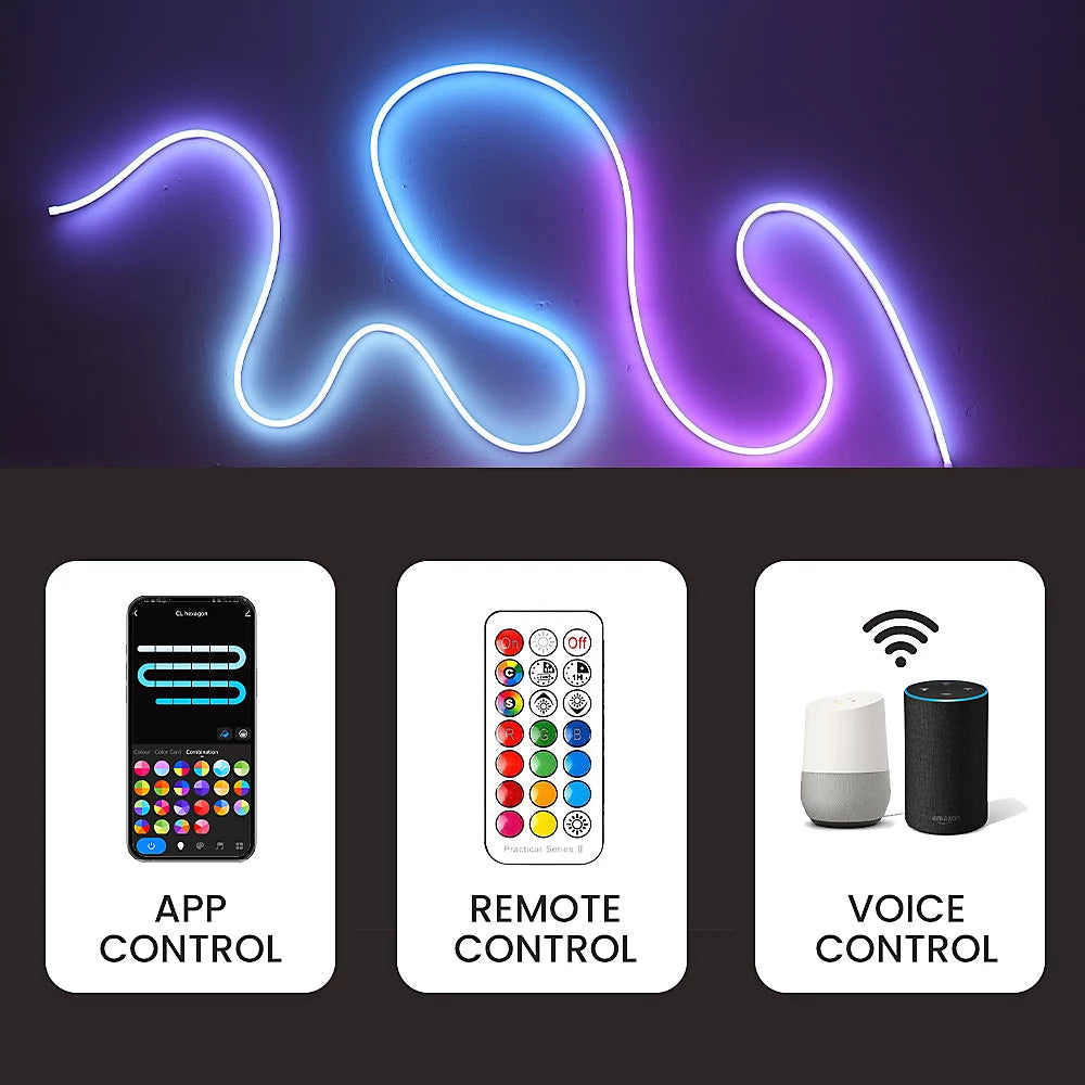 NeonGlow Smart Rope Strip Light (5 Meters) by FYNstore™